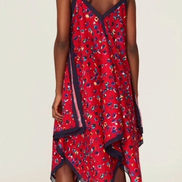 Jason Wu Red Handkerchief Leopard Print Dress SIZE 6 - Picture 2 of 8